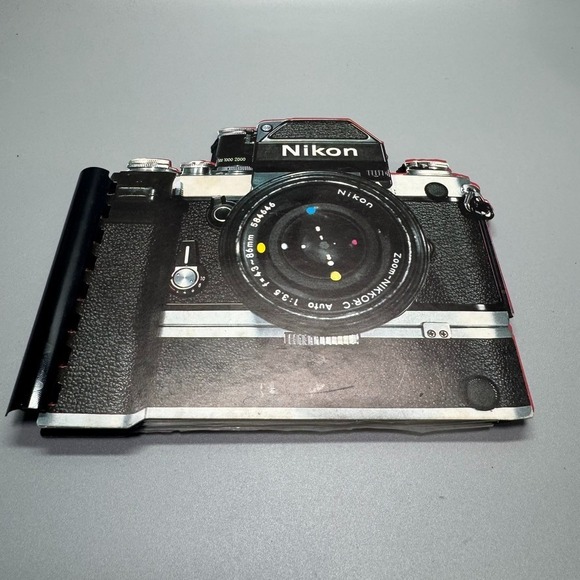 Vintage Nikon F2 Camera Photo Album - German Harlekin 1982- Gift for collector